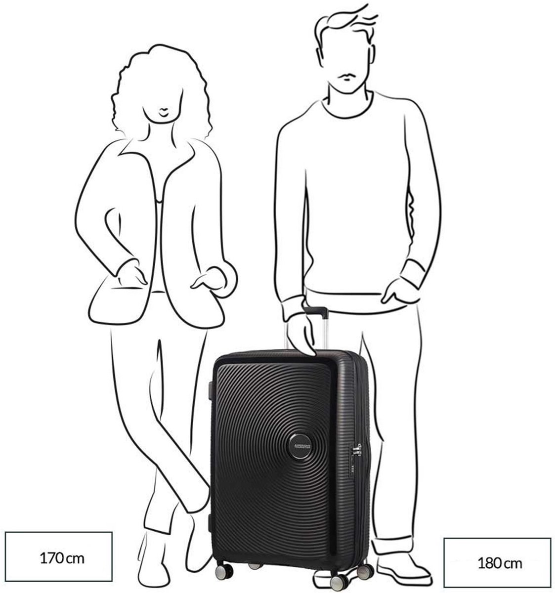American Tourister Koffer - Soundbox spinner 77/28 TSA uitbreidbaar - Pastel Pink - 4,2 kg