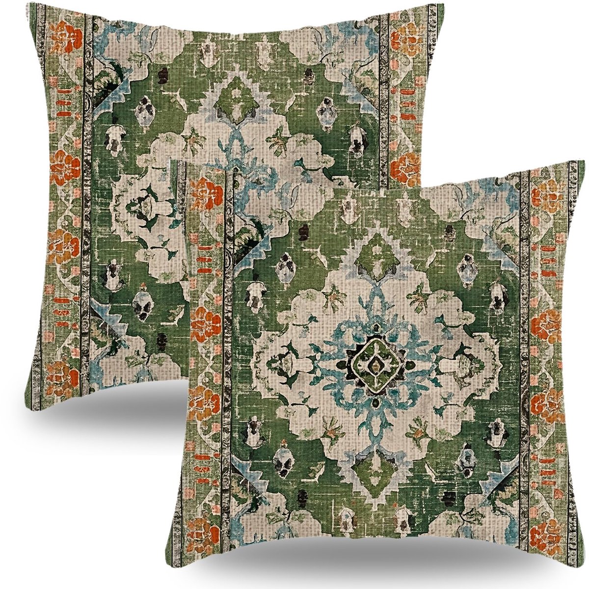 Ibenzoa Bohemien Sierkussens Set van 2 voor Binnen en Buiten met Vintage Design kleurijk
