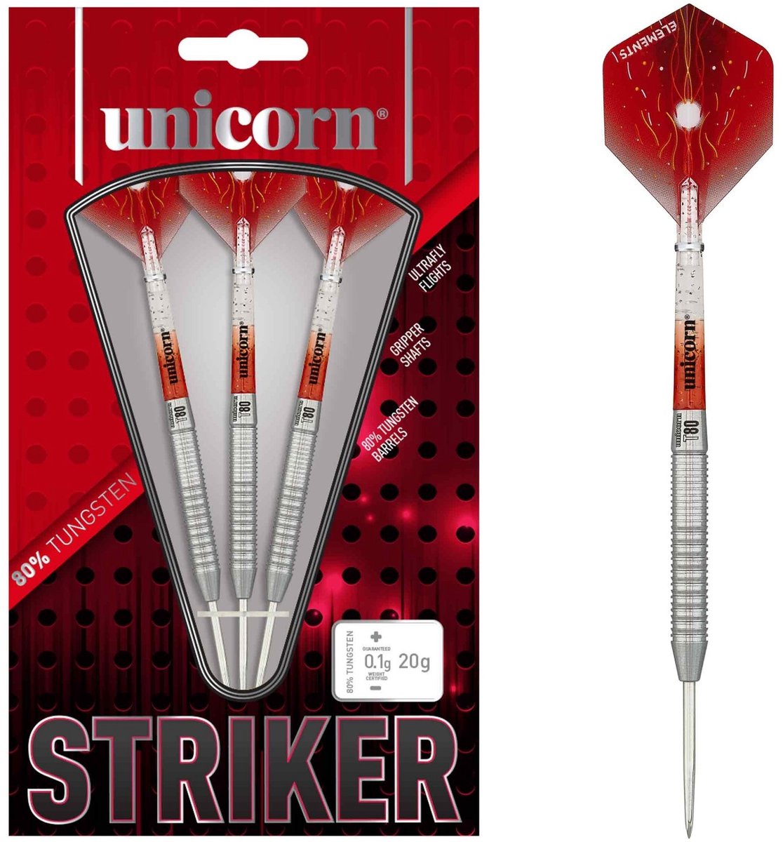 Unicorn Core XL Striker 1 80% - Dartpijlen 20 Gram
