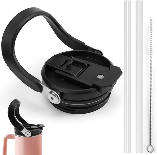 LUOJINYI Stanley 15 stuks Stanley bekeraccessoires, accessoires voor waterfles, rietjesdeksel compatibel met Stanley 1,2 liter mok (kopjes niet inbegrepen), roze