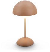 BRILONER Kugle - Tafellamp oplaadbaar - schnulos - dimbaar - voor buiten en binnen - koffiekleurig - Ø16 x 29 cm