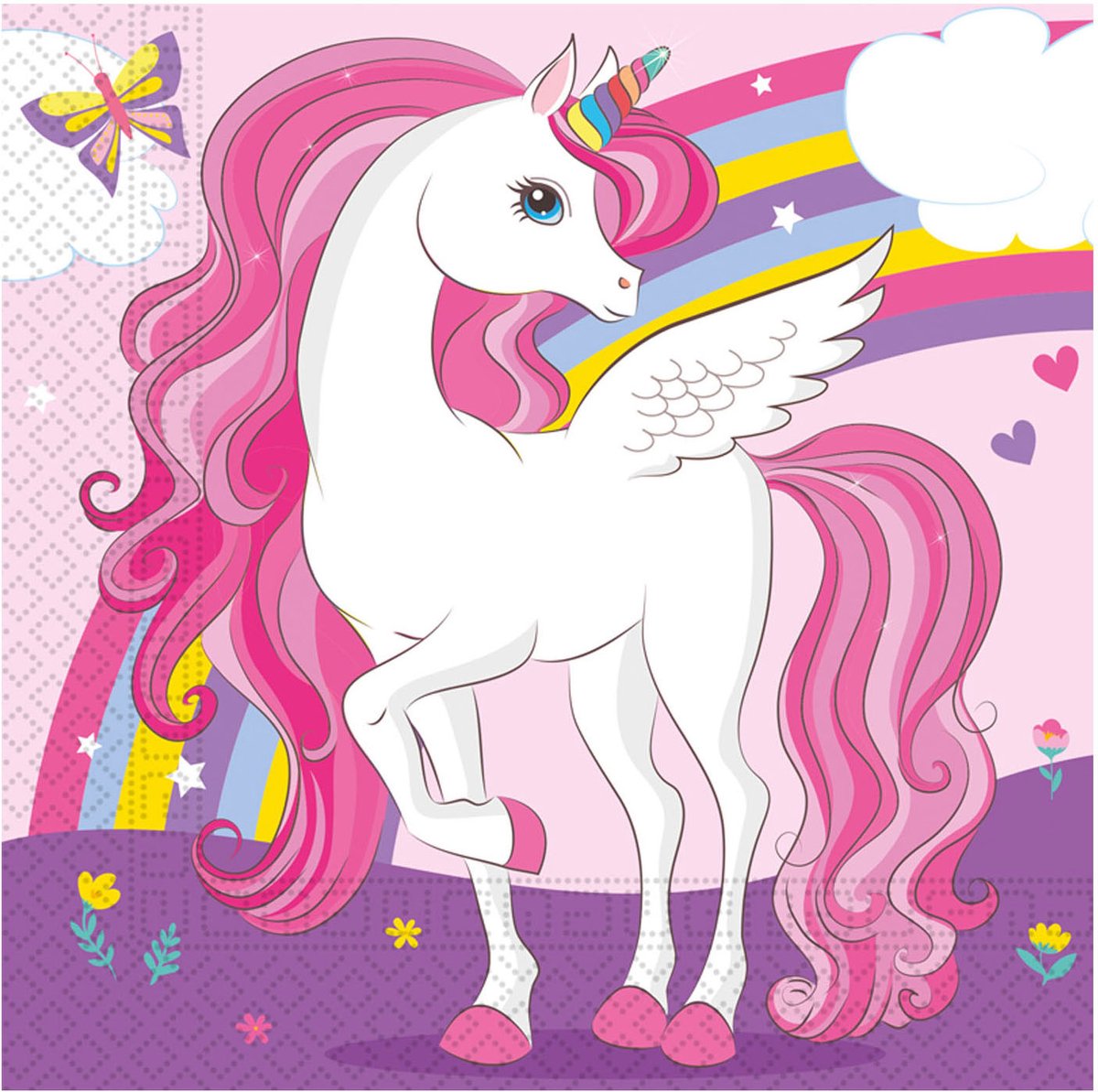 Unicorn Magic Rainbow Servetten (20st)