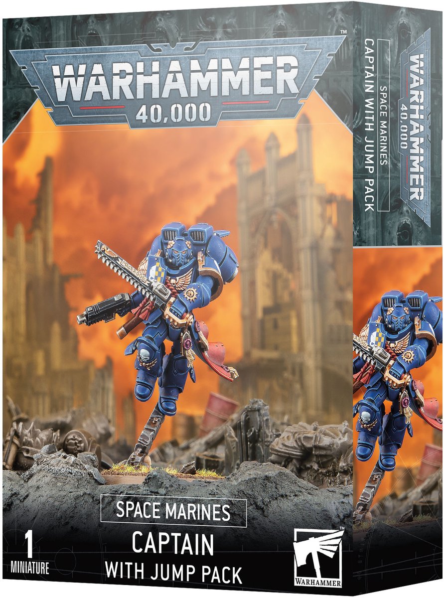 Warhammer - Space Marines Captain With Jump Pack - 48-17