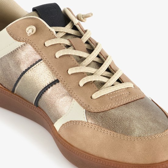Baskets femme Tamaris beige doré - Pointure 37