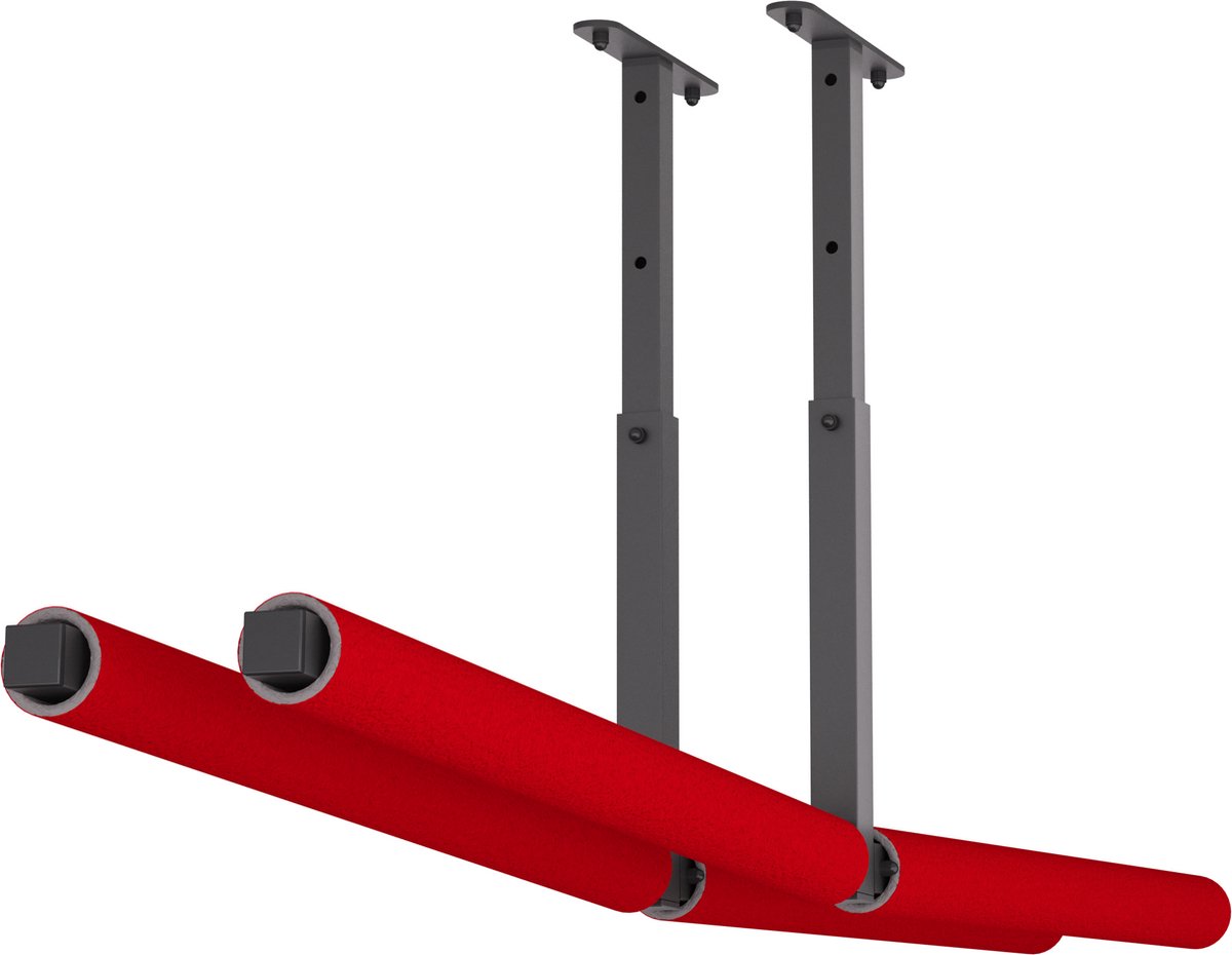 QLS WSU2 ROOD 1 Paar Wandhaak Ophangsysteem Wandmontage Garage Opslag Van Gereedschap Fietsen Ladder Kajak 10313