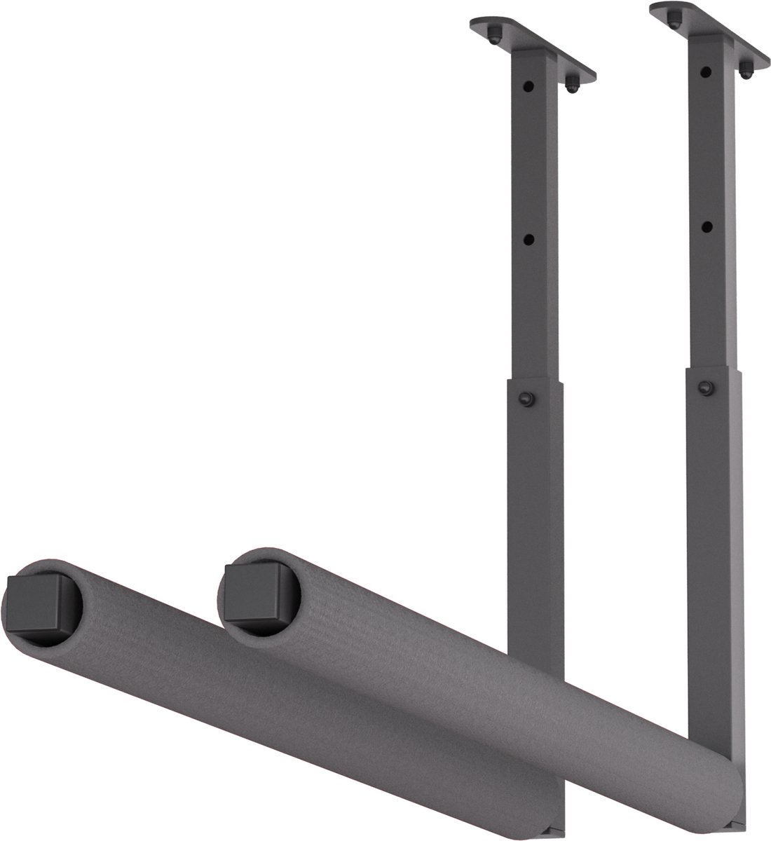 QLS WSU1 ZWART Hanghaak Ophangsysteem Plafondhaak Garage voor Ladder Fiets Gereedschap Opslag - 2 Stuks 10319