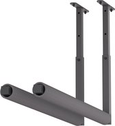 QLS WSU1 ZWART Hanghaak Ophangsysteem Plafondhaak Garage voor Ladder Fiets Gereedschap Opslag - 2 Stuks 10319