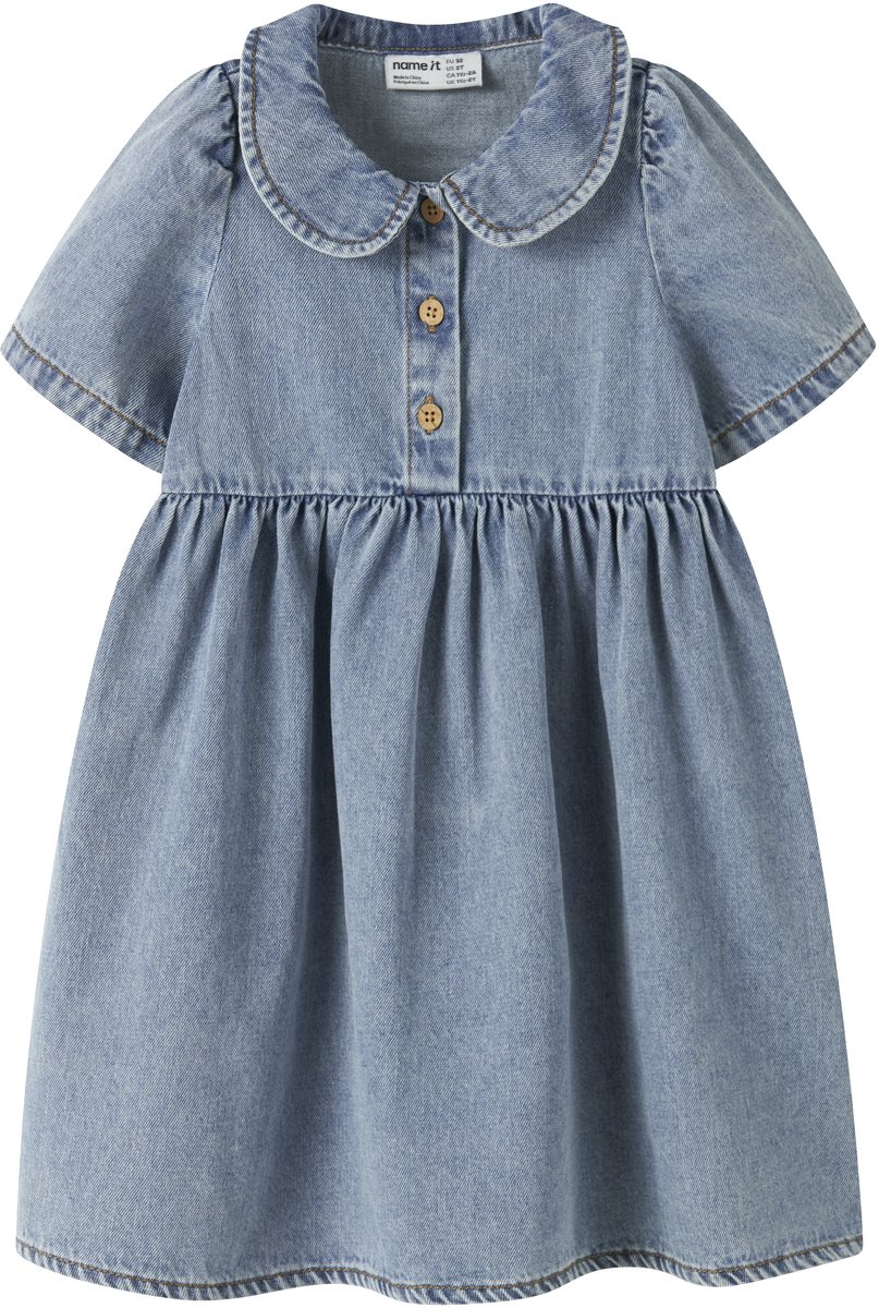 NAME IT - NMFPOPPY DNM DRESS 5011-OV H - Meisjes - Jurken