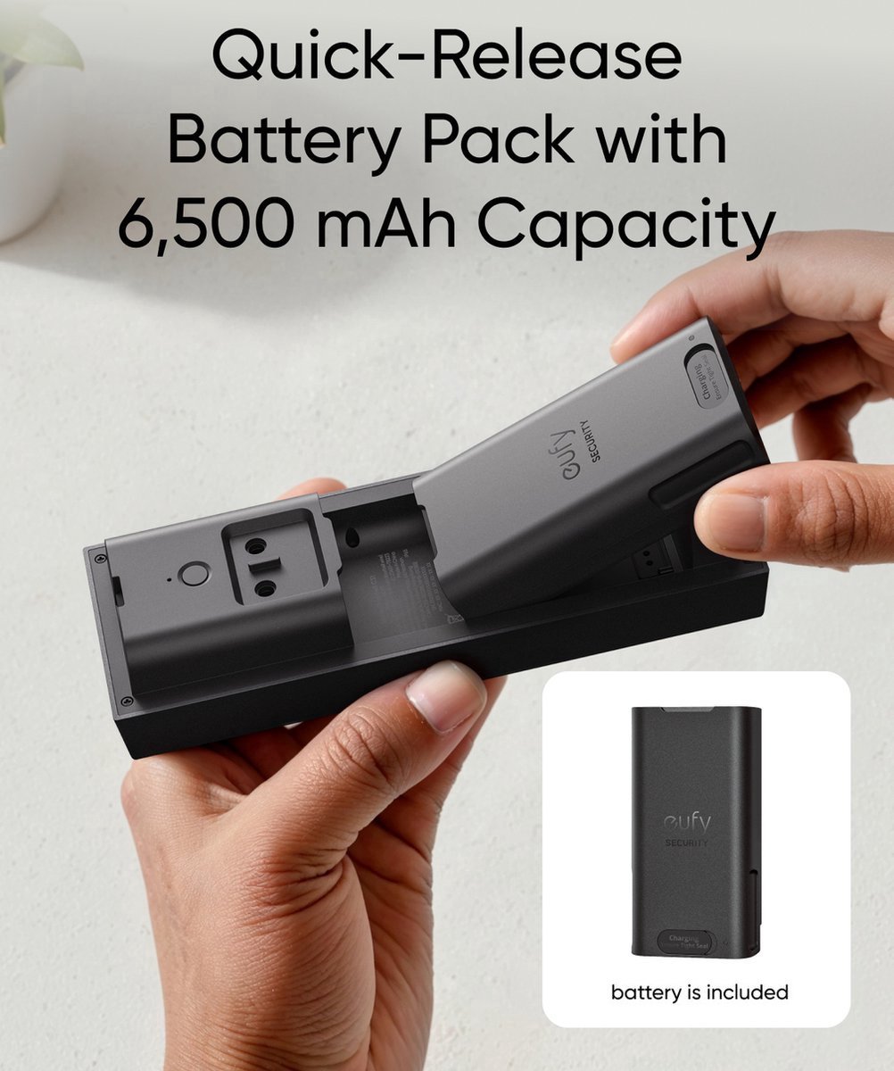 Afbeelding 2 van eufy Security C31 Video Deurbel - Add-on - Video Doorbell - 2K Resolutie - Nachtzicht - Draadloos/Batterij met Hoogwaardige AC/AC Adapter 6 meter kabel