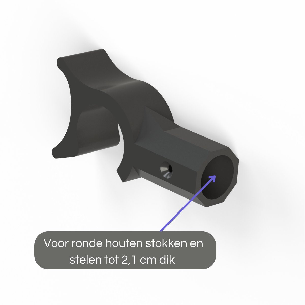 Dakraamhaak met duwstuk compatibel met Velux telescoopstang en bedieningsstang – zonder stang – geschikt voor dakramen, rolluiken, jaloezieën en rolgordijnen – reserveonderdeel raamopener – foto 3