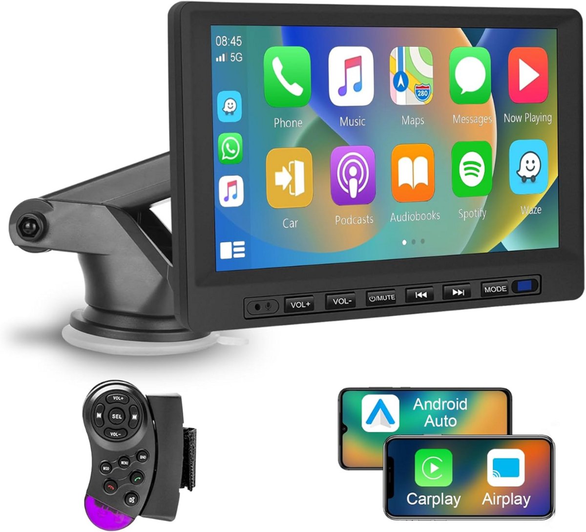 DailySupplies® Autoradio met Klapscherm - Apple Carplay Scherm - Bluetooth Radio