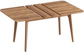 Uitschuifbare Eettafel – Uitklapbare Tafel – Schuiftafel – Eetkamertafel – Houtlook – Verstelbaar 140-180 Cm – Hittebestendig Tot 140 °C - Honingbruin