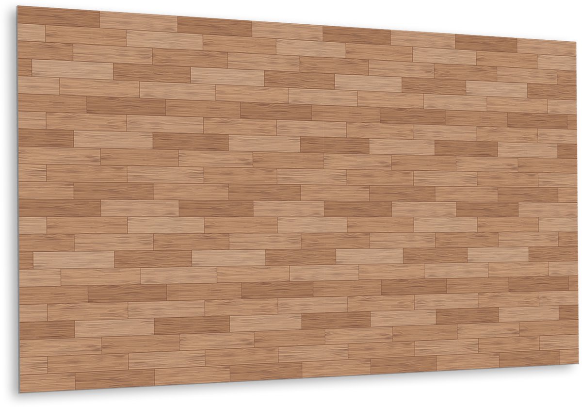 Tulup PVC Wandpaneel - Houten Vloer Vinyl Wandpaneel - 100 cm x 50 cm - Bruin Vinyl Wandpa