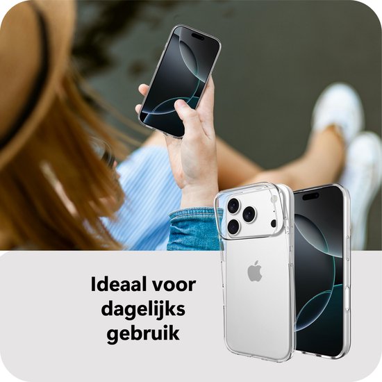 Coque Cazy compatible avec iPhone 17 Pro Max - Coque en Siliconen souple 100 % GRS - Transparente