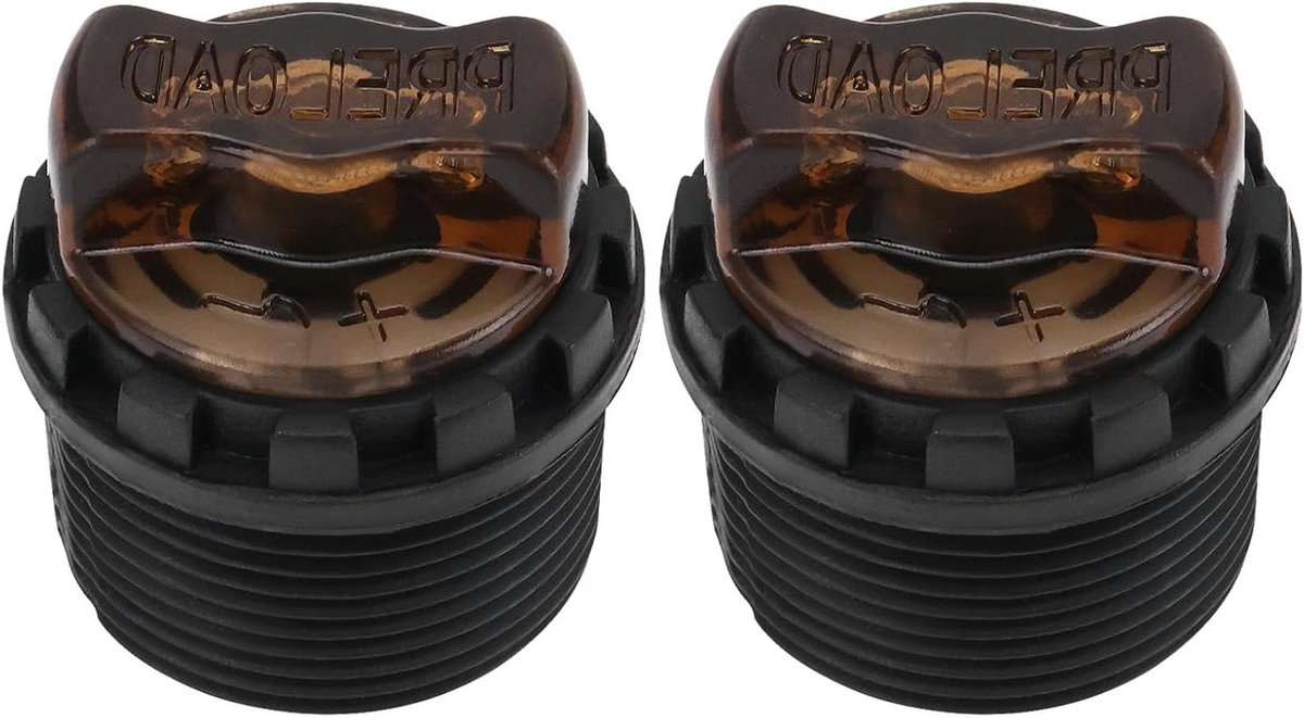Allecto Plus - Fiets Voorvork Demping Staaf Knop Lock Cap in 2 Stuks - Plastic - Compatibel met XCR XCM Fietsen - 27.5mm - 30mm Slag Buis