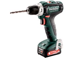 Metabo PowerMaxx BS 12 Accu-Boorschroefmachine + 12 V / 2,0 Ah Accu-pack en Lader SC 30