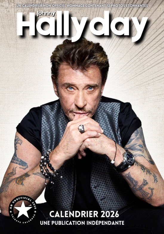 Johnny Hallyday Kalender 2026 A3
