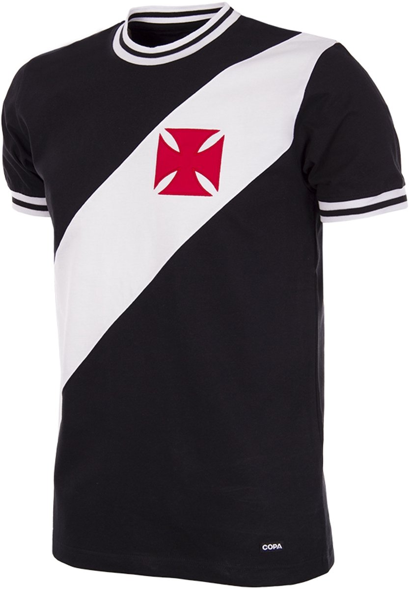 COPA - Vasco da Gama 1970 Retro Voetbalshirt - Heren - Zwart - M