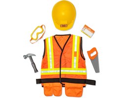 Melissa & Doug – Verkleedset bouwvakker – Inclusief helm en gereedschap