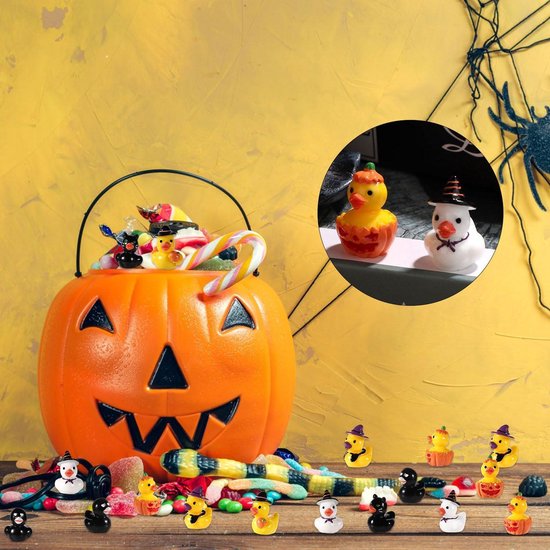 CZWZ 150 stuks mini kleine hars eendjes kleine miniatuur plastic kleine eenden bulk glow in the dark eend figuren voor poppenhuis decor accessoires tuin micro landschap aquarium potted kleine huizen