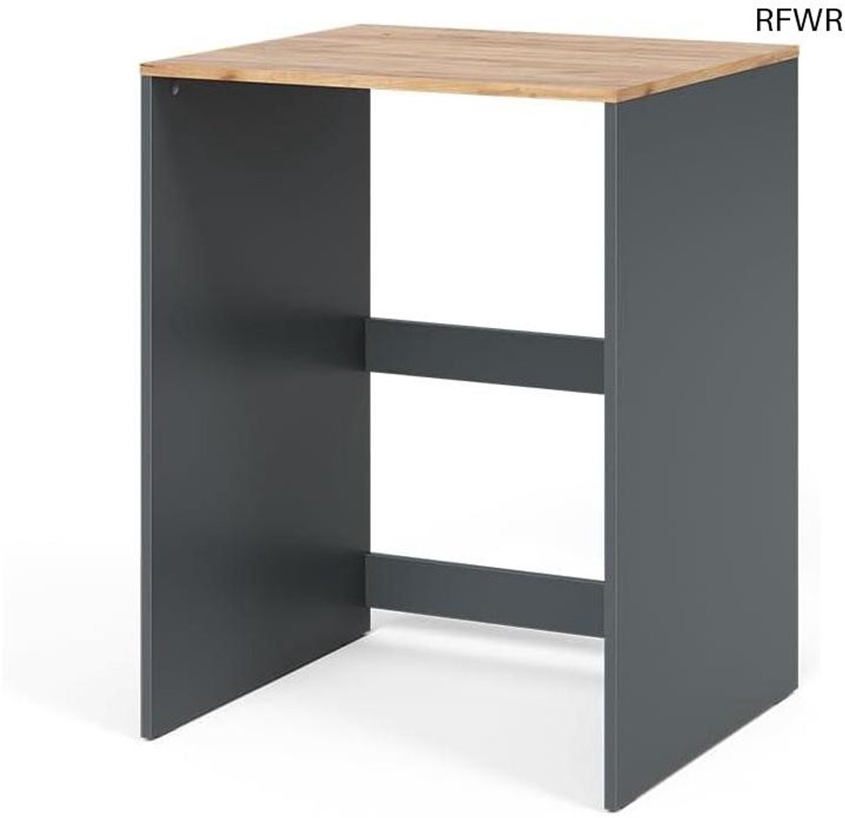 RFWR® Moderne Wasmachinekast Antraciet en Eiken, 68 x 88,2 cm
