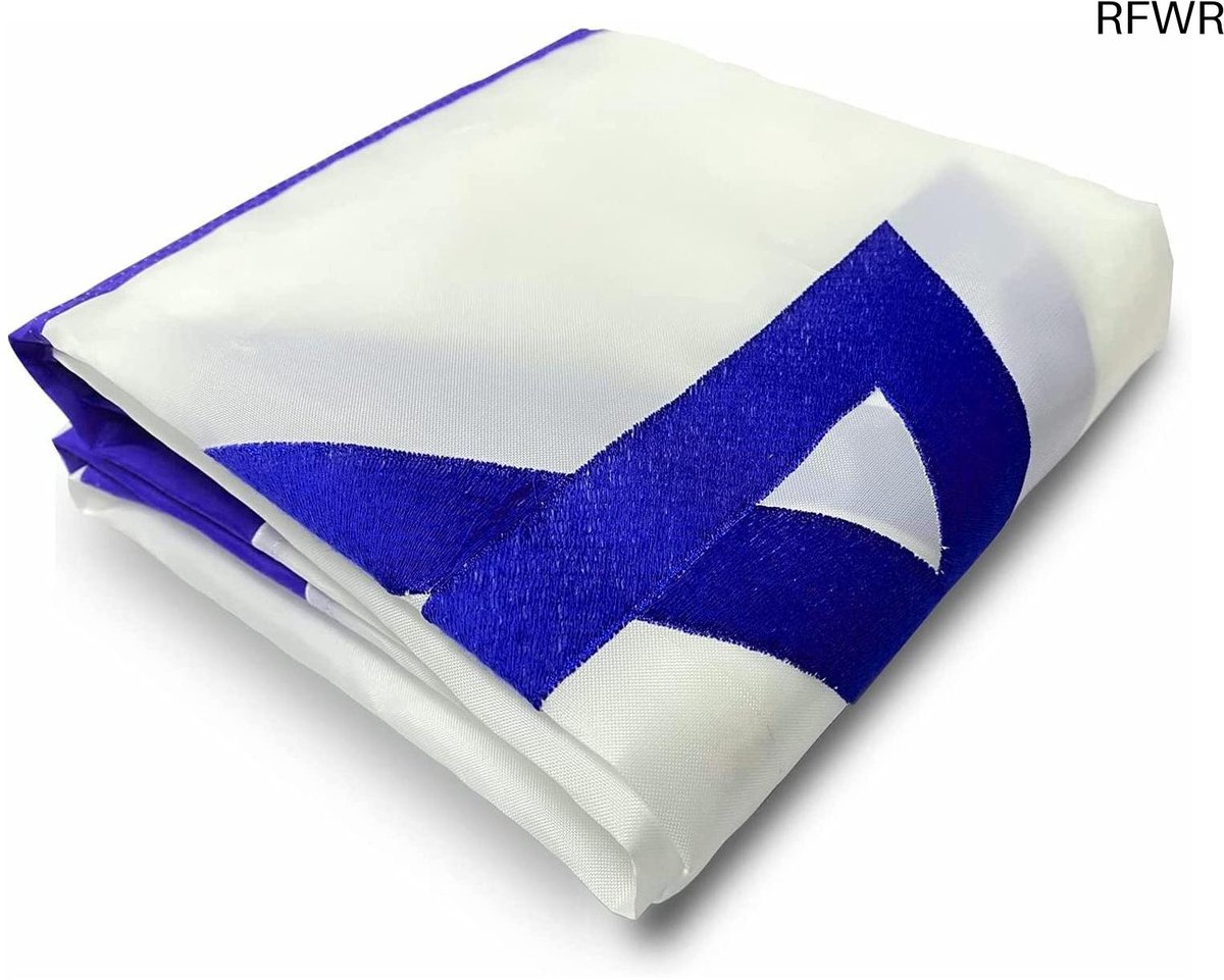 RFWR® Duurzame Israëlische Vlag 3x5 ft | Geborduurde Sterren en Slijtvaste Constructie