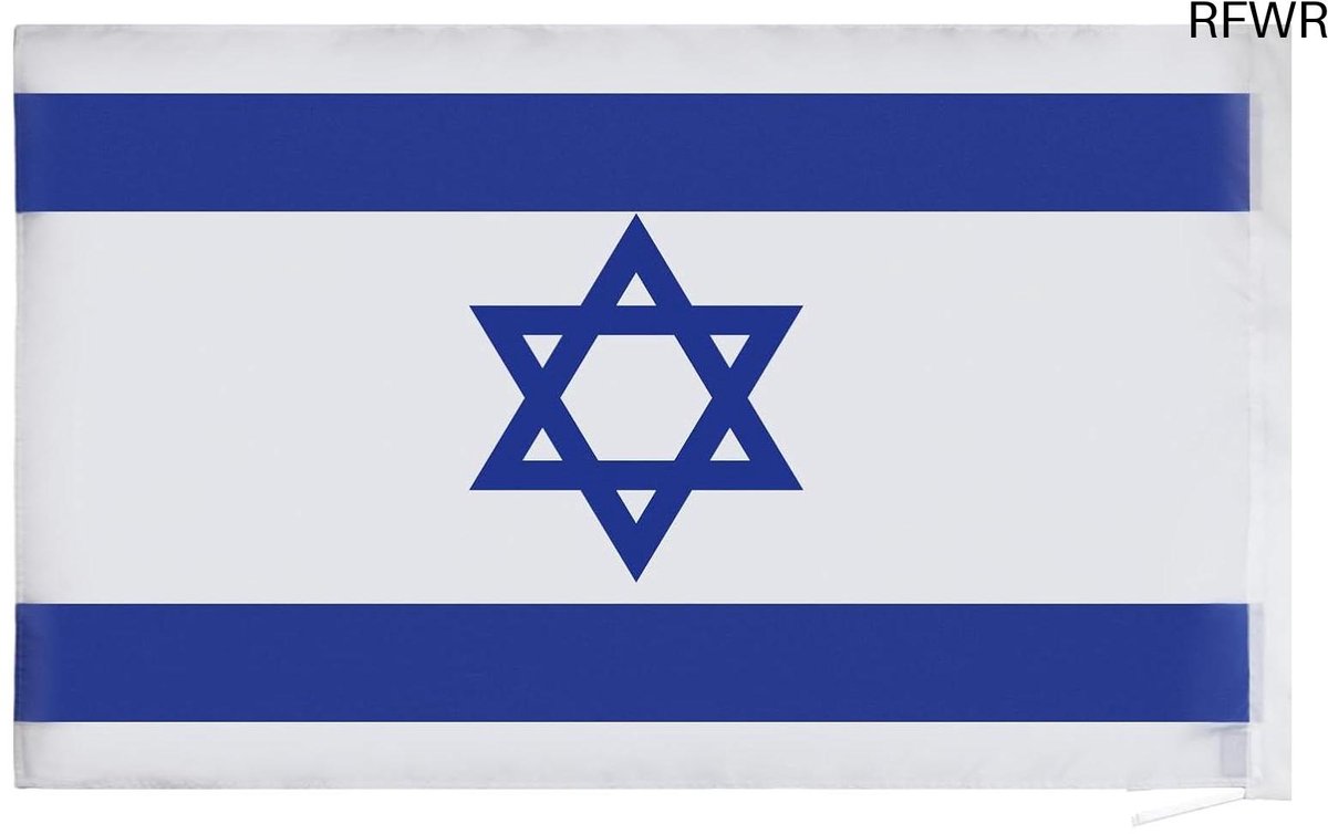 RFWR® Israëlische Vlag 3x5 Ft - Licht Polyester - Vervaad en Kleurvast - Ideaal voor Decoratie
