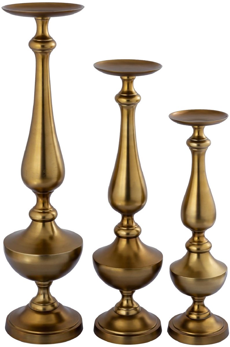 PTMD Kandelaar Centy - Goud - 18x18x71cm