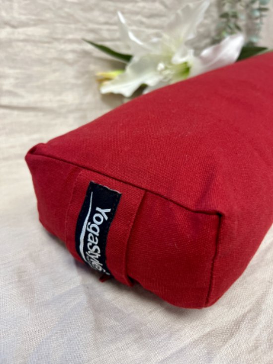 YogaStyles Pranayama Yoga Bolster Rood van YogaStyles — afbeelding 4