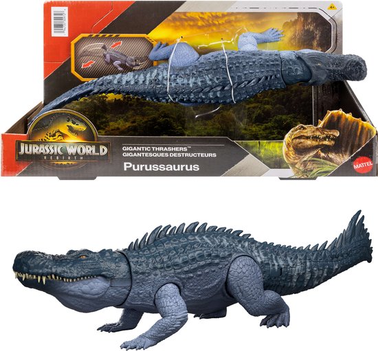 Jurassic World Rebirth Gigantische Verwoesters - Purussaurus - 2 vernietigende aanvallen