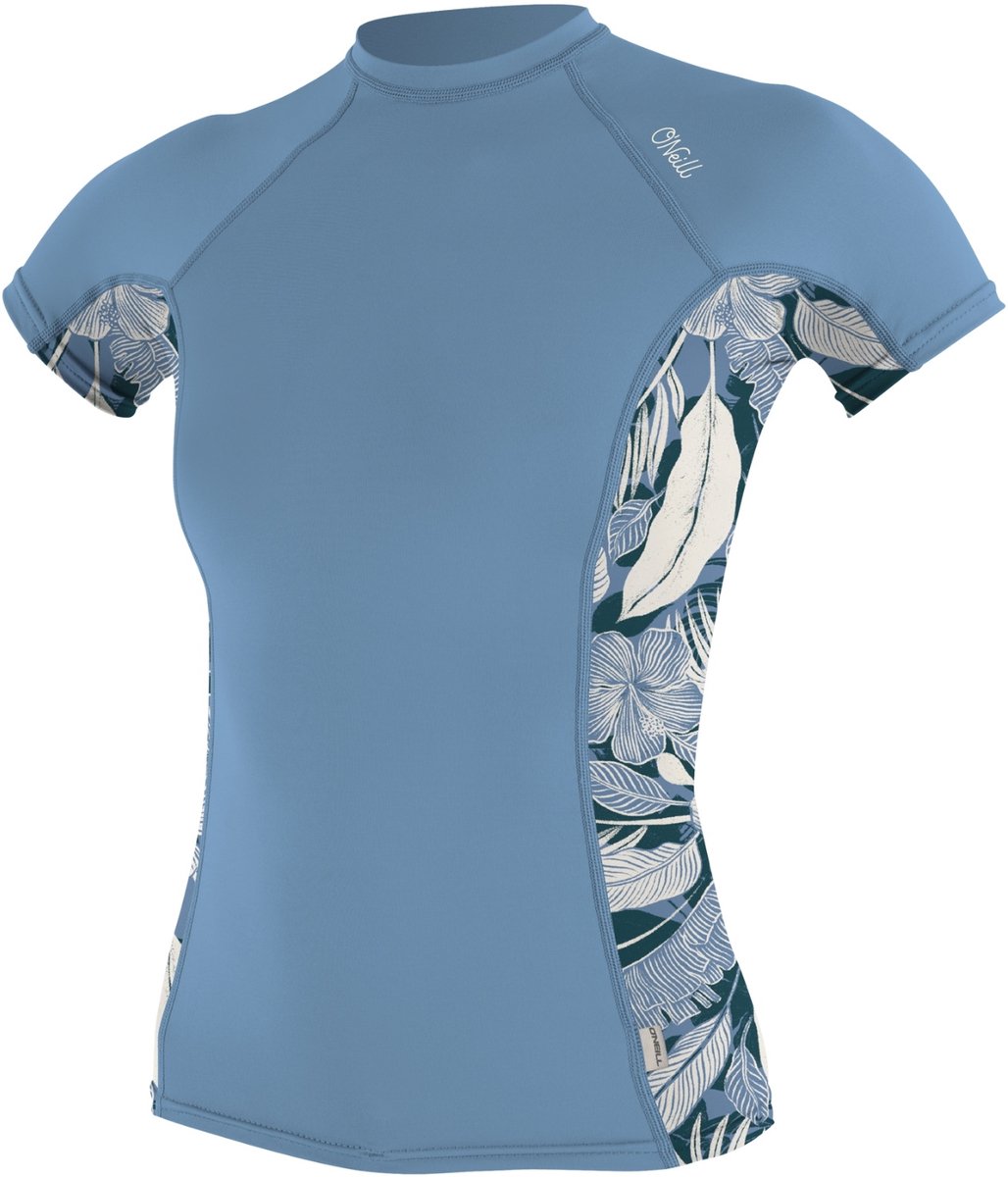 2025 O'Neill Dames Korte Mouwen Lycra Vest Met Zijprint - Fade D