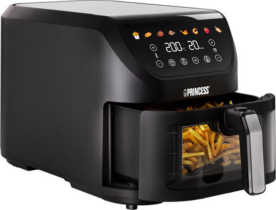 Princess 182257 SlimFry Airfryer met Doorzichtig Kijkvenster - Princess - €79,99