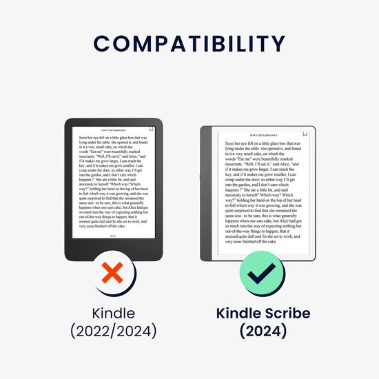 kwmobile e-reader hoesje geschikt voor Amazon Kindle Scribe (2024) hoes - E reader flip case met magnetische sluiting - Ereader cover - Katten design in oranje / zwart / wit van kwmobile — afbeelding 5
