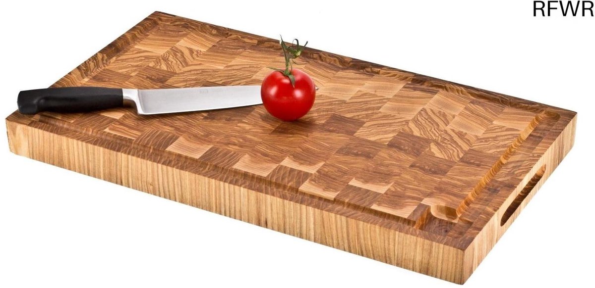 RFWR® Professioneel Houten Hakblok - Massief Hakplank en Snijplank 54x30 cm
