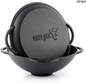 RFWR® Gietijzeren Kazan 12 Liter - Traditionele Pan voor Koken, Braden en Frituren