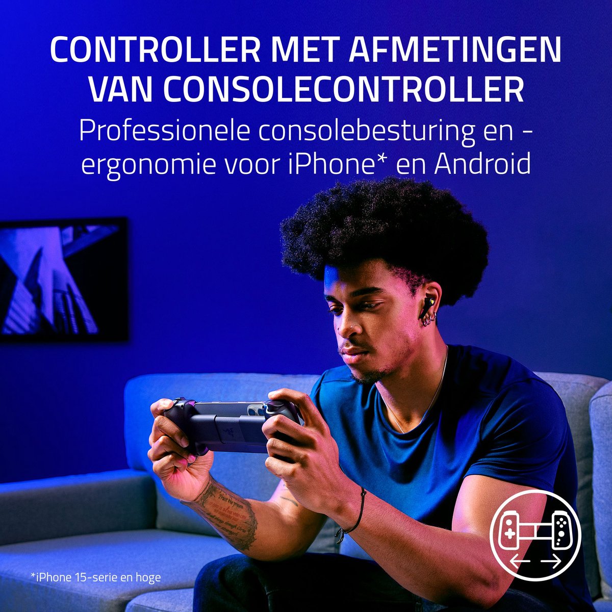 Razer Kishi V3 - Gaming Controller voor iPhone, Android en PC - USB-C - Zwart – foto 3