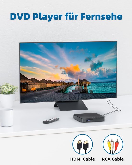 RFWR® Mini DVD-speler HDMI 1080P voor Televisie met USB/TF-kaartondersteuning van RFWR® — afbeelding 3