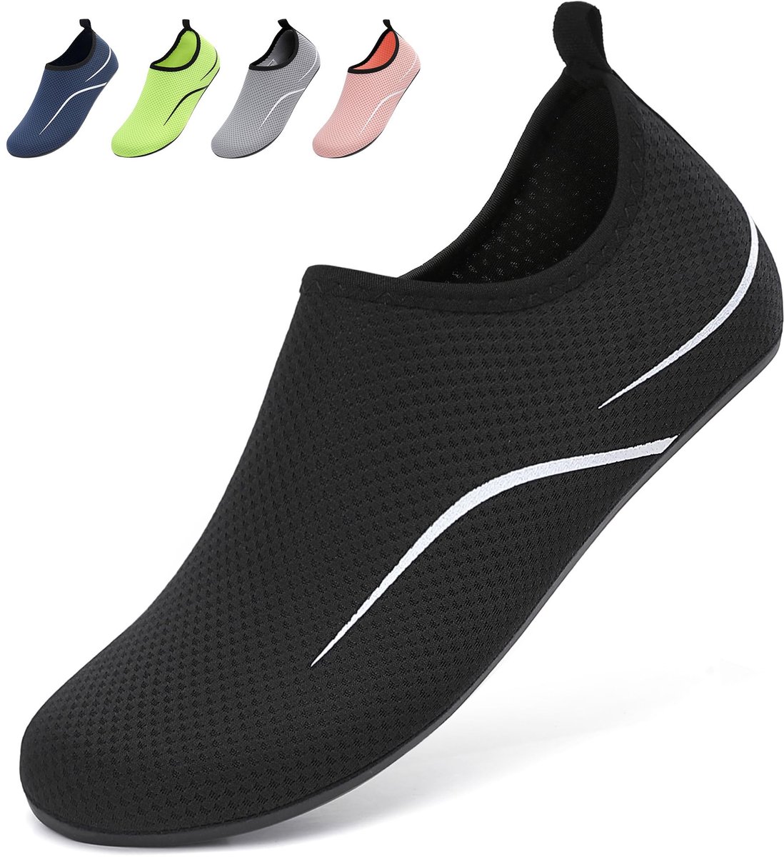 Ibenzoa® Badschoenen voor dames en heren, lichtgewicht waterschoenen voor strand, zwembad, surfen en yoga