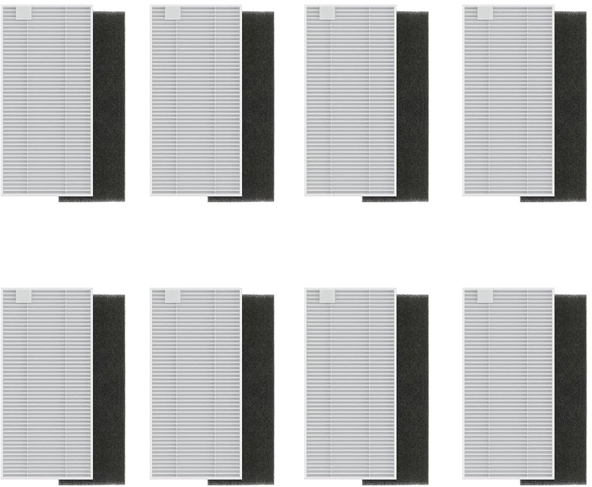 HEPA-filters set voor robotstofzuiger - 8 stuks - efficiënt