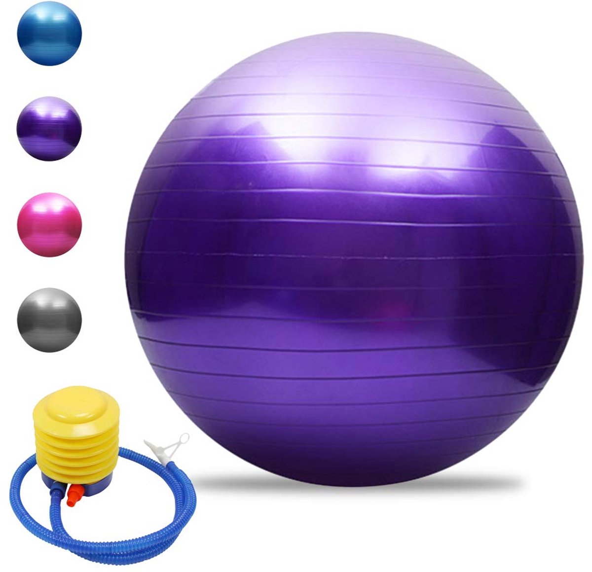 Ibenzoa® Fitness en Stabiliteit Yogabal met Anti-Barst Technologie voor Pilates en Yoga Oefeningen