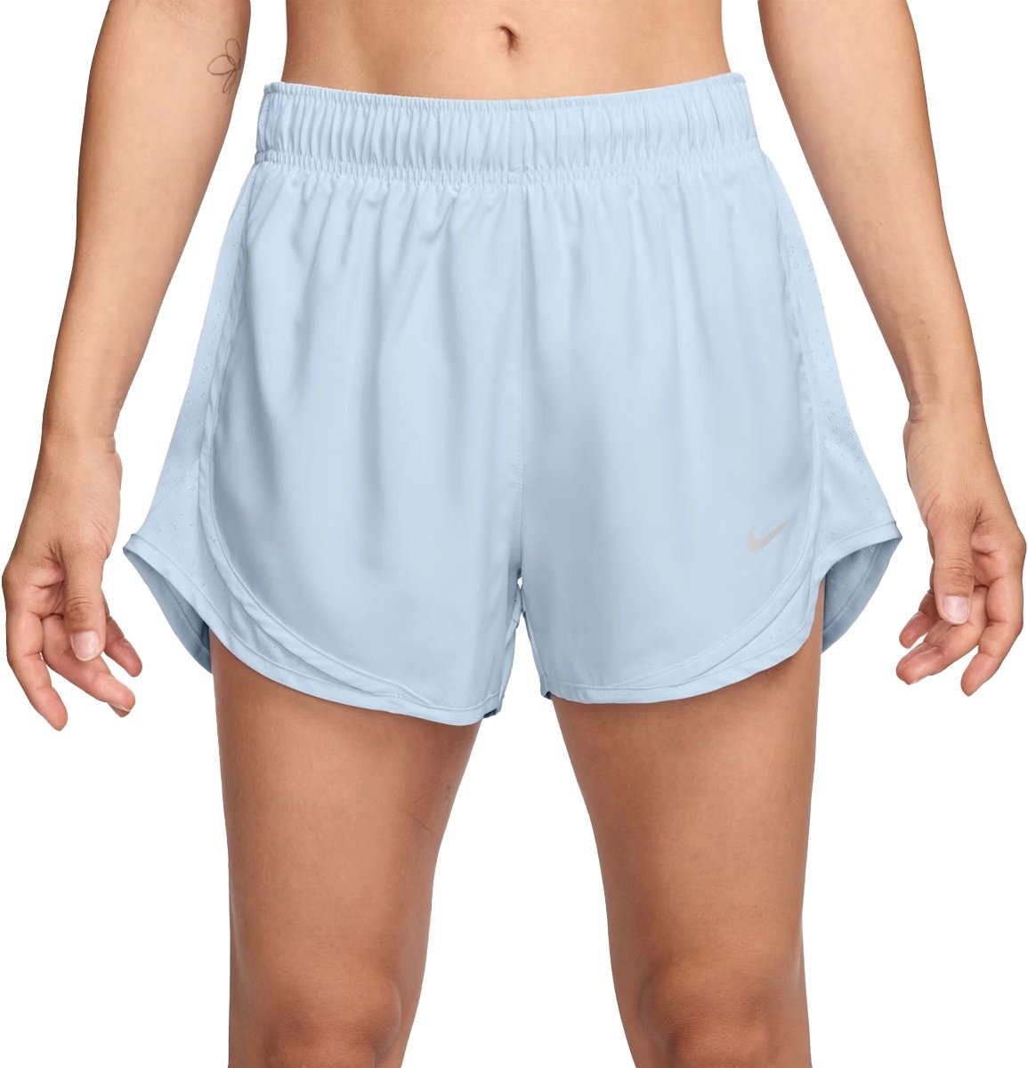 Nike tempo nvlt df mr 3 short in de kleur . Blauw