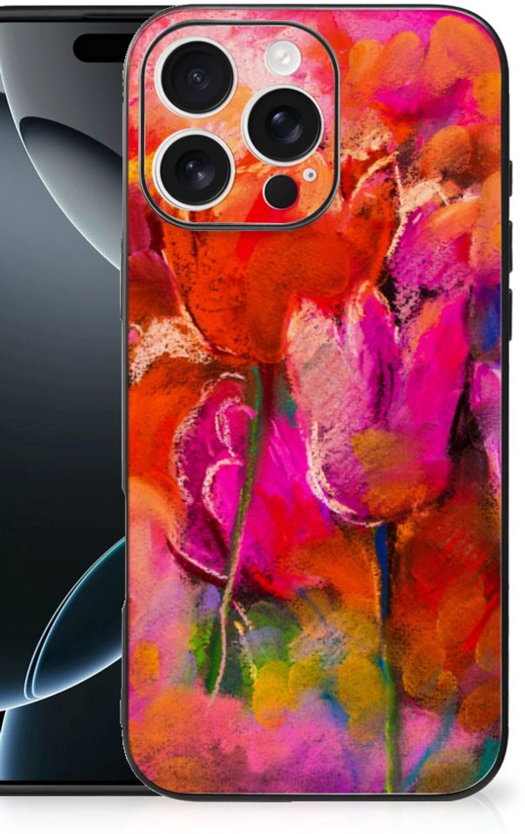 Kleurrijke Telefoonhoesje iPhone 16 Pro Max Tulips