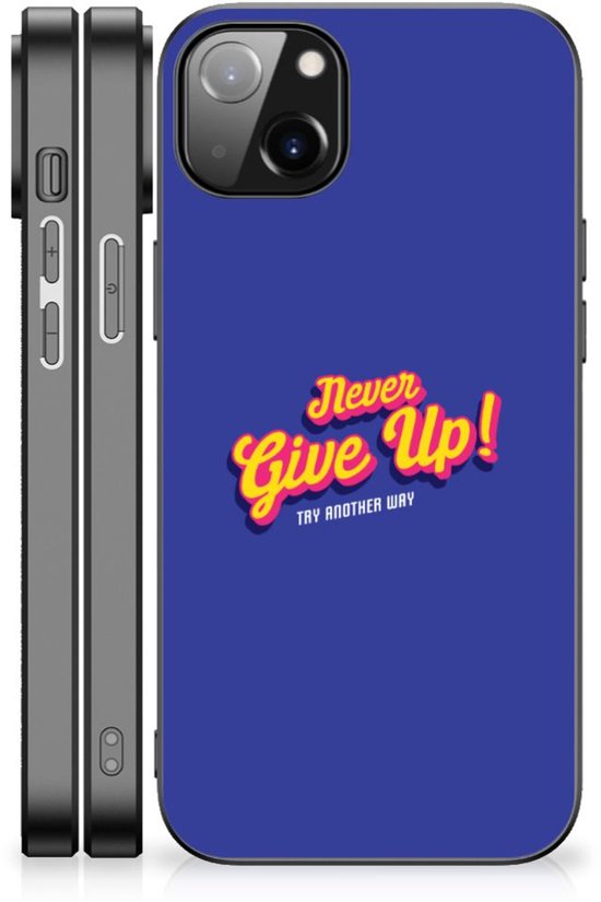 iPhone 14 Plus Telefoon Hoesje met tekst Never Give Up