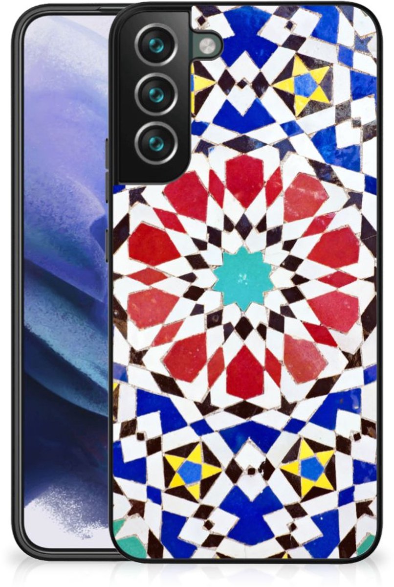 Samsung Galaxy S22 Plus Marmeren Print Telefoonhoesje Mozaïek