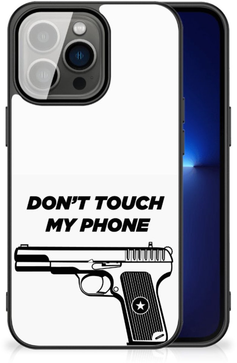Back Cover voor iPhone 13 Pro Telefoon Hoesje Pistol DTMP