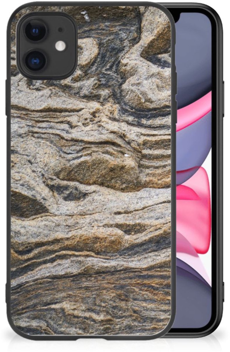 iPhone 11 Marmeren Print Telefoonhoesje Steen