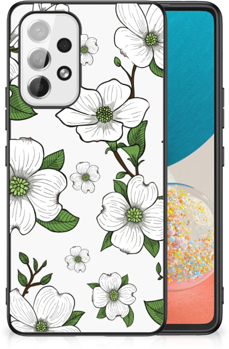 Samsung Galaxy A53 Bloemen Hoesje Dogwood Flowers