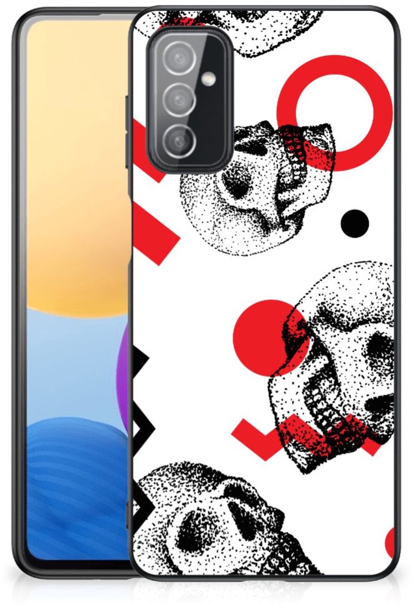 Telefoonhoesje Samsung Galaxy M52 Skull Red