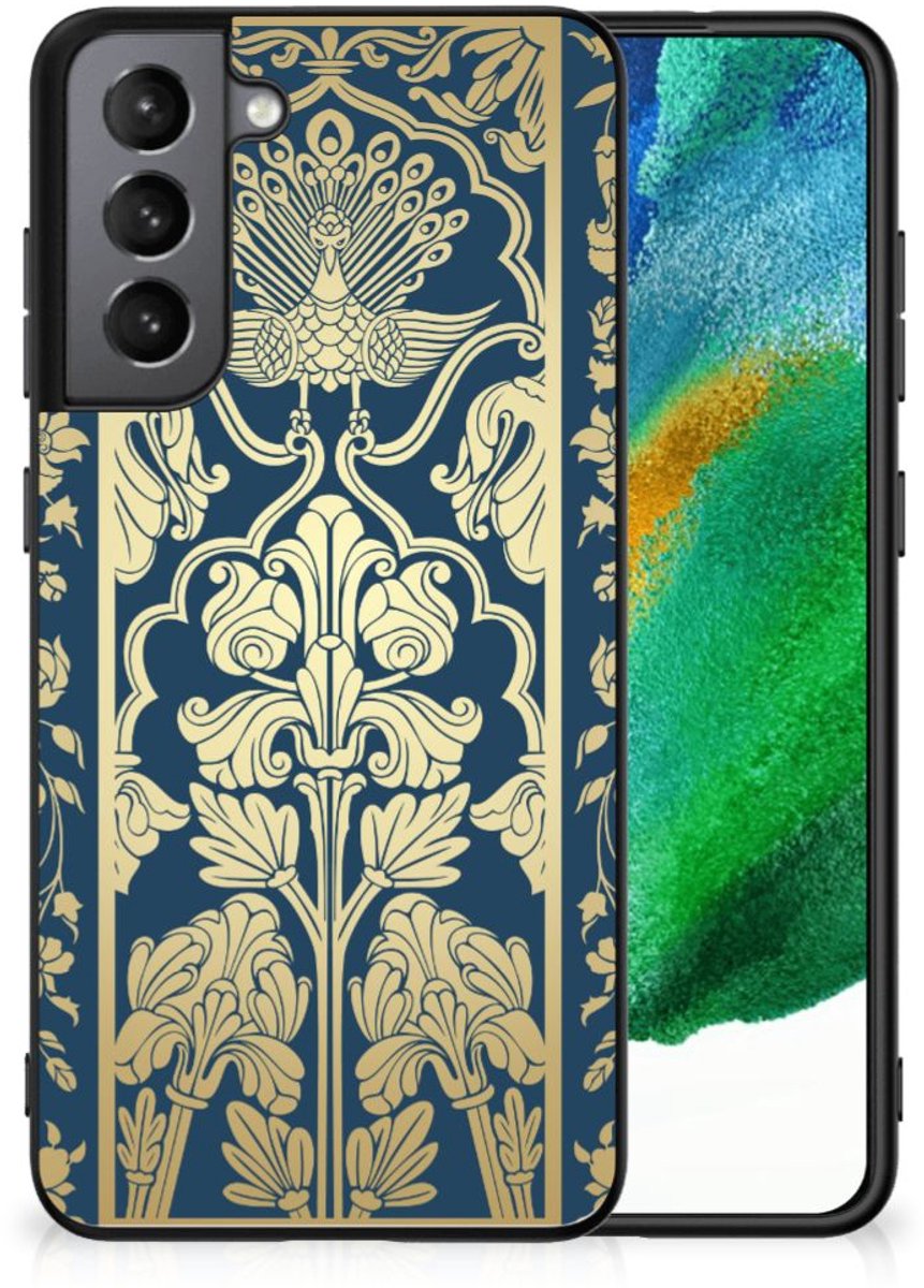 Samsung Galaxy S21FE Bloemen Hoesje Beige Flowers