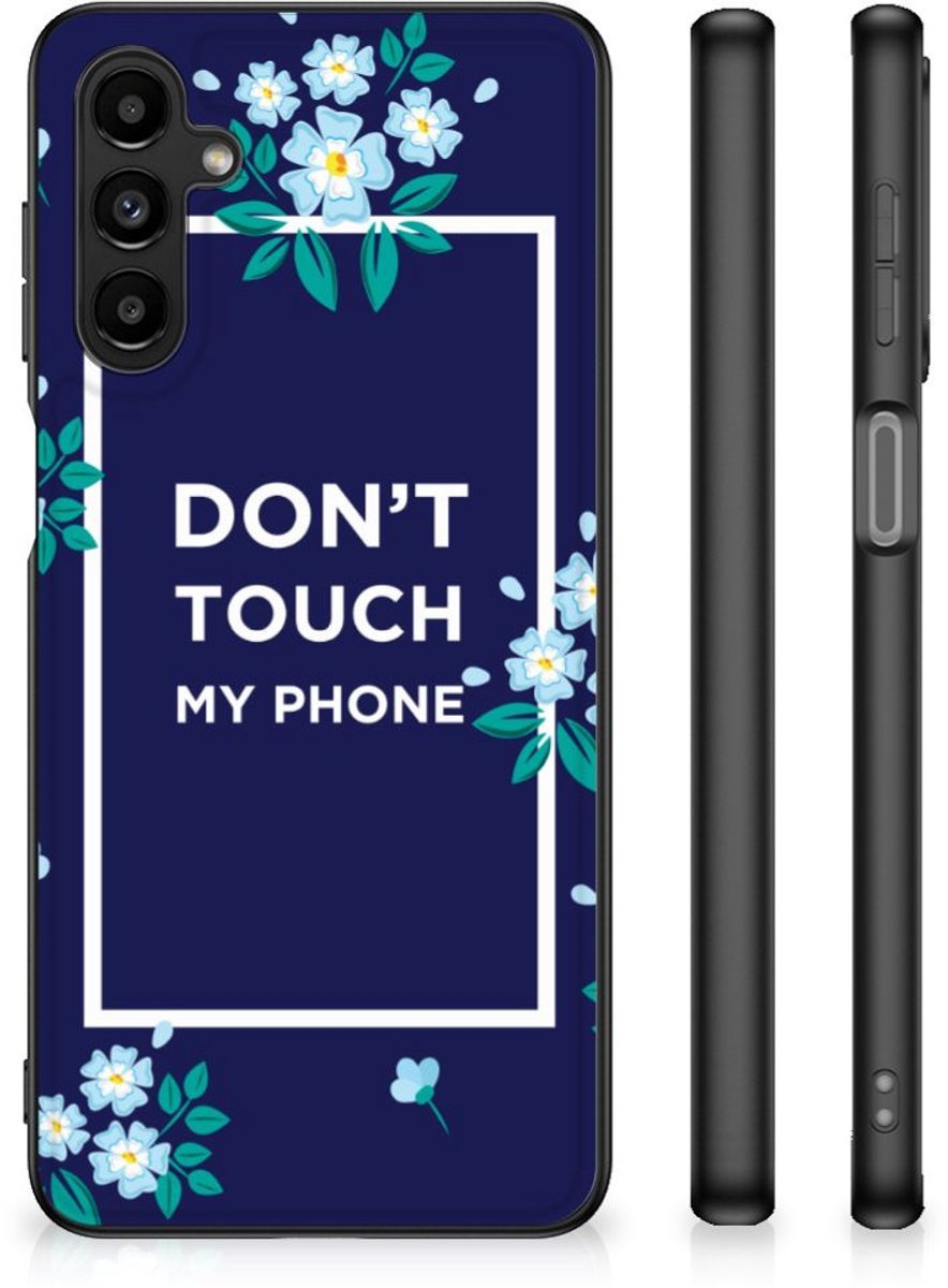 Samsung Galaxy A14 5G Telefoon Hoesje Flowers Blue DTMP